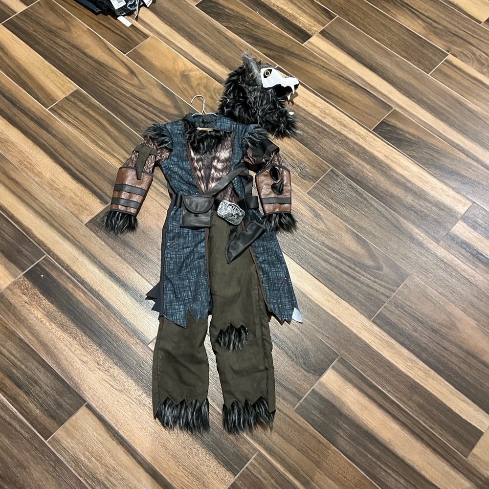 Kids Werewolf Costume - Brown and Black